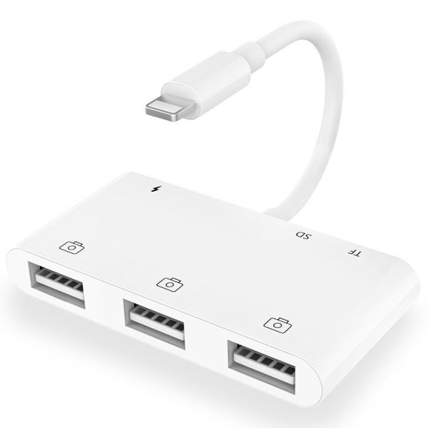 ABS 0.2M USB OTG Cable Adapter 45g 6 In 1 USB Adapter