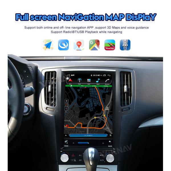 Viknav Car Radio For Infiniti G25 G37 (2004-2013)12.1 Inch Android13 Rear View Navigation GPS Original Car Function