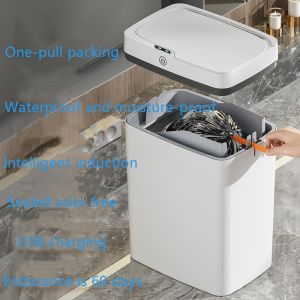Intelligent Trash Can Smart Sensor Waterproof Dustbin Household Induction