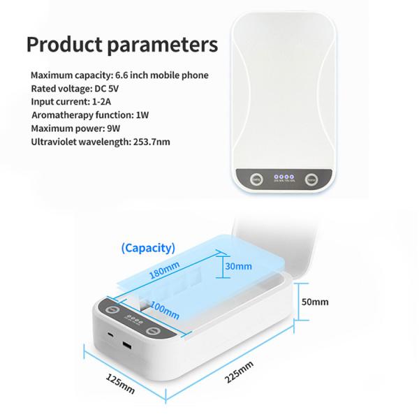 5V 2A UV Light Cell Phone Sanitizer
