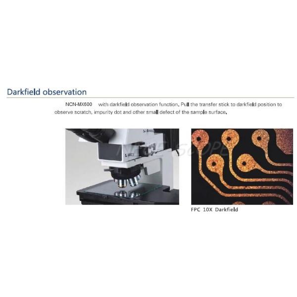 DIC Dark Field Optical Metallurgical Microscope For LCD Inspection