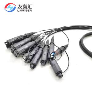 Quality MPO To LC/APC 24 Core Fiber Optic Cable Assemblies For FTTA for sale