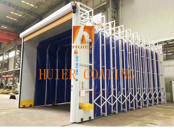 Buy Advanced Electrostatic Painting Line With Oil Curtain Circulation Purification System For Engineering Machinery at wholesale prices
