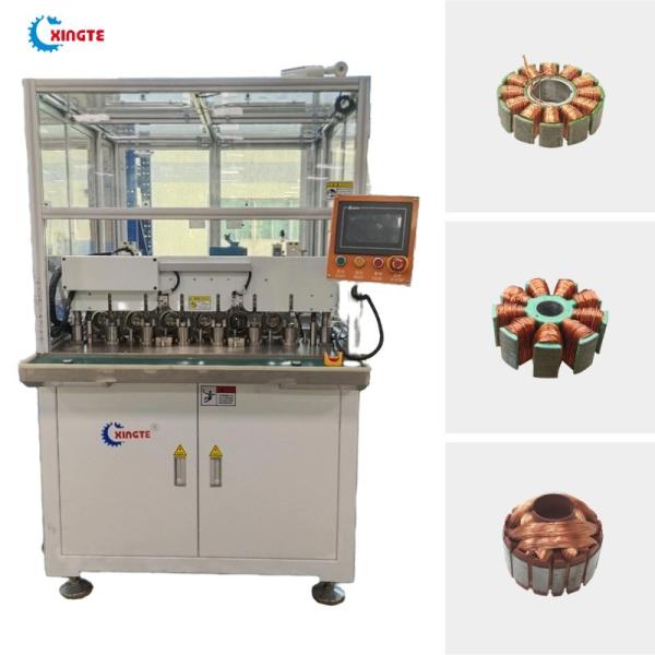 Buy 6 Spindles Fully Automatic Stator Coil Winding Machine With PLC Control at wholesale prices