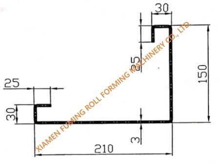 Vertical Post Container House Roll Forming Machine Automatic Hydraulic Cutting