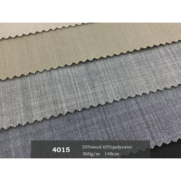 Italian Merino Polyester Cashmere Tweed Wool Fabric 260-420gsm For Suiting