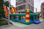 Customized Giant Inflatable Palm Tree Slides Inflatable Bouncy Castle With