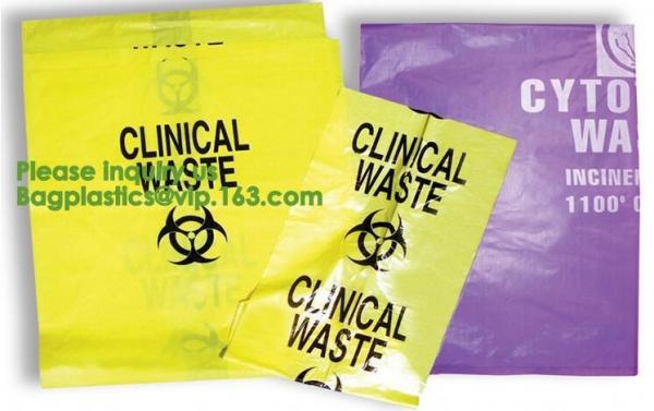 Lab, Hospital, Healthcare, Safety, Infectious, Medical Waste Disposal Warning Label Sterilization Indicate