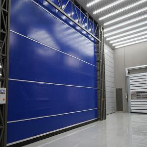 Quality Stacked Flexible Fabric Hangar Doors 3000x3000mm For Cleanroom for sale