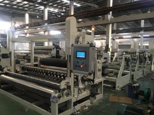 China Durable Slitter Rewinder Machine , Paper Roll Rewinding Machine Adjsutable Slitting Width on sale
