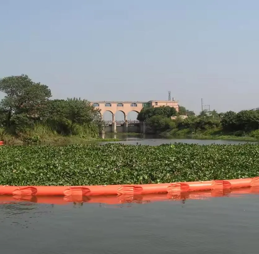 Permeable Aquatic Floating Silt Curtain For Aquatic Environments Eco Friendly Oil Spilling Boom PVC Floating Silt Curtain