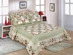 Matched Printed Designs Home Bed Quilts Country Style 180x240cm For Bedcovers