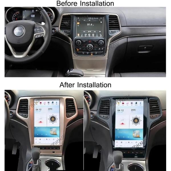 13.6 Inch Touch Screen Stereo For Jeep Grand Cherokee 128G Navigation GPS Multimedia Player Wireless Carplay 4G