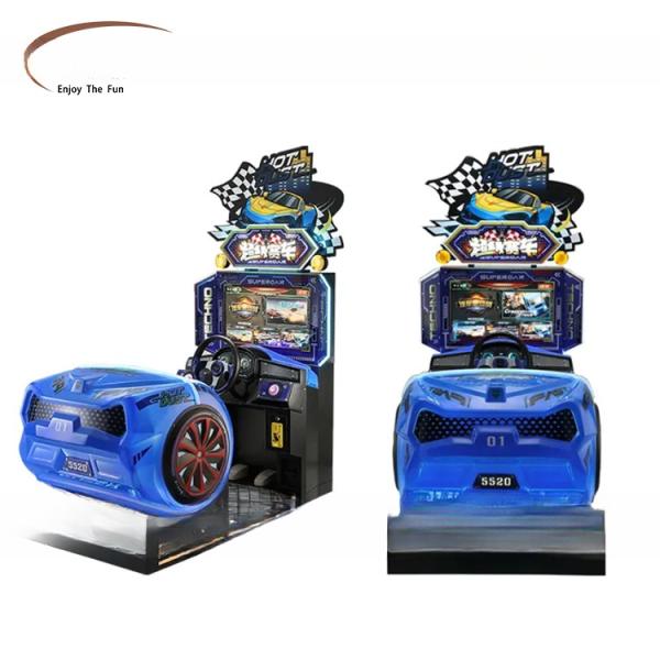 Customizable Kids Car Racing Game Simulator Machine With 26 Inch Screen