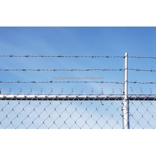 Safety Fence Galvanized Razor Barbed Wire 1.6-3.2mm Wire Diameter 7.5cm-15cm Barb Distance