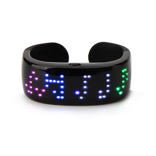 Buy APP Control Remote Control LED Bracelet Programmable USB Recharge at wholesale prices