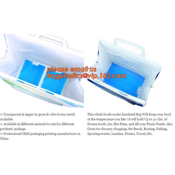 reflective Thermal Plastic handle portable aluminum epe foam Insulation bag cool bag,aluminum film lunch Thermal food pi