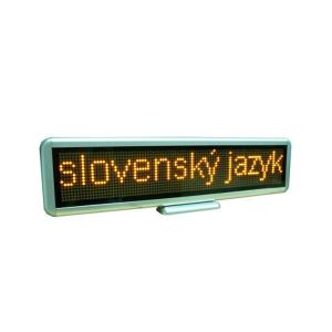 China LED Scrolling Message Mini Display Yellow Color Rechargeable/Mulit-language C1696Y on sale