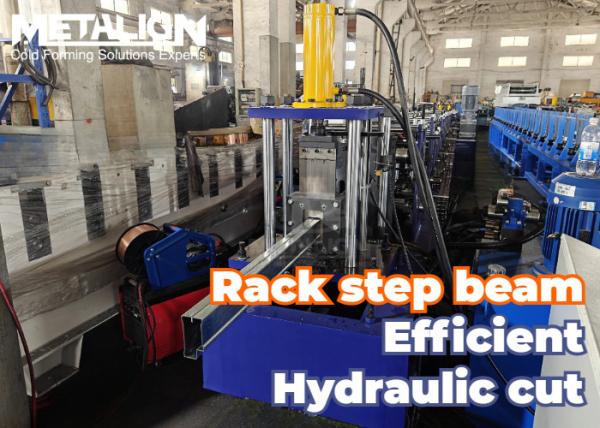 Buy Step Beam Roll Forming Machine With Ribbed Profile Precision Clean Notch Cut Coordination at wholesale prices