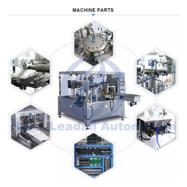 Liquid / Paste Premade Pouch Fill And Seal Machine For 1500G Standup Bag