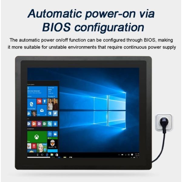 Metal Case Industrial Computer Monitor IP65 Waterproof 15 Inch Open Frame Touch Screen with USB RS232