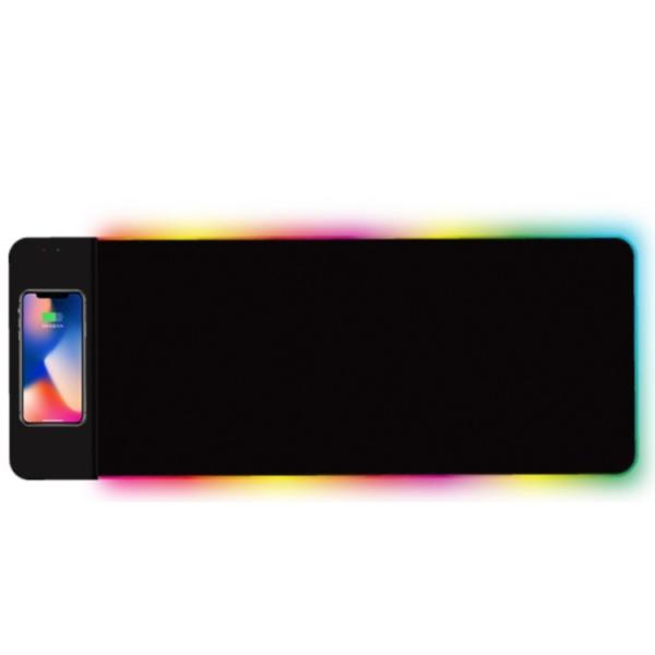 Buy Mouse Pads Led Wireless Rgb Custom Logo Printed Customised Gaming Large Rgb Mouse Pad Keyboard Mat at wholesale prices