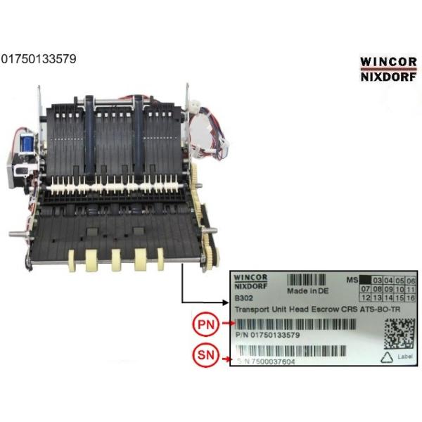 1750133579 Wincor Cineo C4060 Transport Unit Head Escrow CRS ATS-BO-TR 01750133579