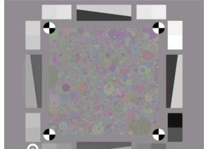 Quality Dead Leaves Texture Test Target YE0276 for Texture Loss Analysis due to Noise Reduction for sale