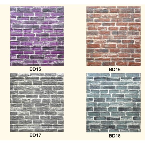 Moistureproof 3D PE Foam Wallpaper 70x77cm 3D PE Foam Wall Sticker