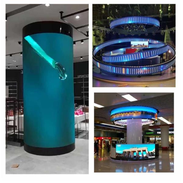 P3mm Flexible Curved LED Display IP65 Waterproof 3840Hz High Refresh Rate