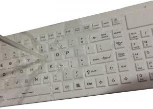 Quality AZERTY French Industrial Wireless Keyboard Silicon Rubber Material Custom Color for sale