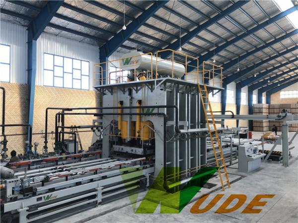 Particle Board Double Side Synchronous Laminating Line Embossed Pattern 100
