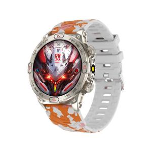 Round Shape Smart Watch with AI Voice Assistant Bluetooth Call Altitude Pressure Compass and Health Monitoring