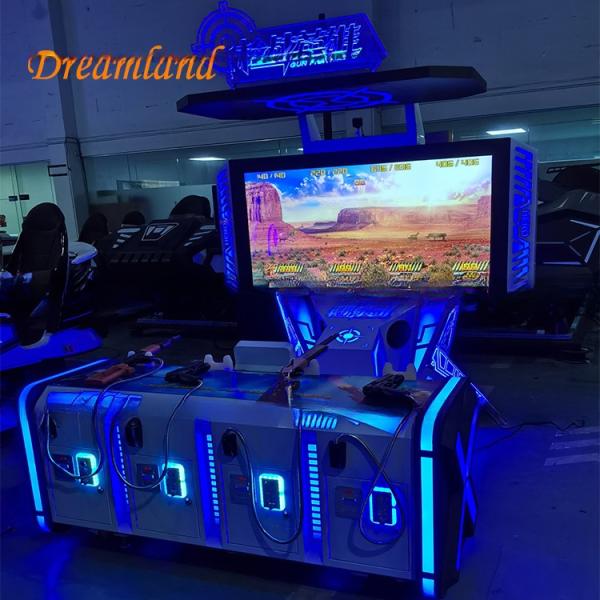 4 Players Shooting Game Simulator Gun Fight Arcade Game With 65" LCD