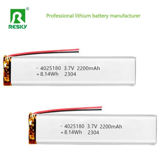 Lithium Ion Polymer Battery 4025180 3.7v 2200mAh 8.14wh Rechargeable Li-ion Battery Cell
