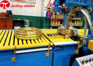 Quality Customized automatic copper coils packing line with weighing and wrapping machine for sale