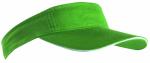 Fluorescence Green Cotton Sun Visor Hat Mesh Poly Inside Fabric Available