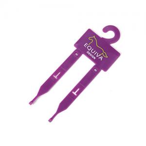 Quality ODM Purple Plastic Belt Hangers With Two Tails For Horse Equipment for sale