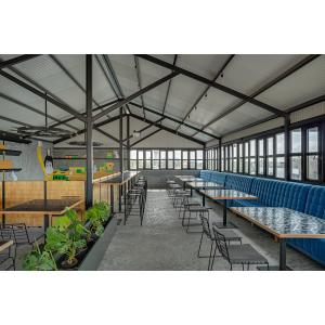 China Prefab Insulated Commercial Steel Building Restaurant Steel Structural Building on sale