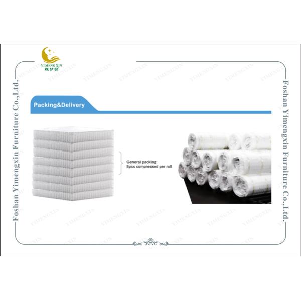 Six Mattress Roll Up Individual Pocketed Spring 100% Plastic Filiform Fabric