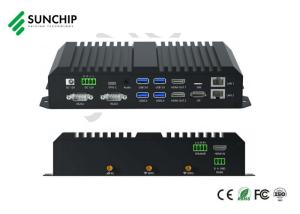 China RK3588 8K UHD HD IO Dual Gigabite Ethernet Media Player RS485 Port 6TOPS Computing Power on sale