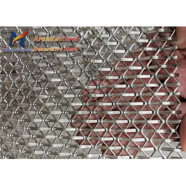 5mm Bronze Architectural Woven Wire Mesh Museums Facade