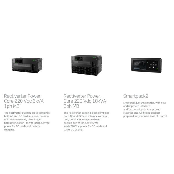 Eltek Flatpack2 24V 48KW DC Power System With Smartpack2 Flatpack2 24/1800HE