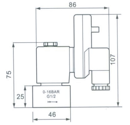 1/4" ADV type Automatic Pneumatic Solenoid Valves , Drain Valv
