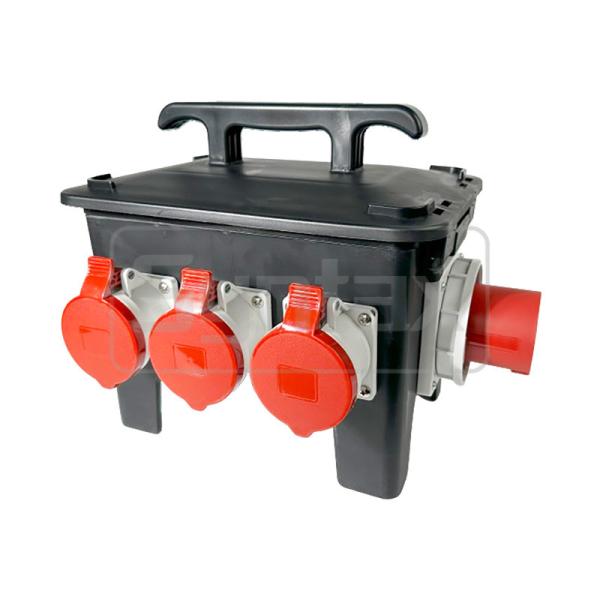 Buy Syntax New RB13 Handy Solid Rubber Box 63A Three Phase Mains Power Distro Box For Live Event Industry at wholesale prices