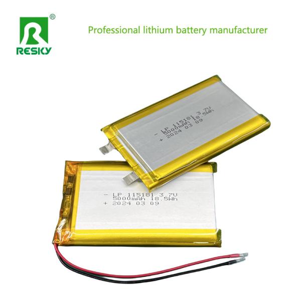 Li Polymer Battery Cell 1160100 3.7v 10Ah 37Wh Rechargeable Lithium Ion Batteries For Solar Back Power