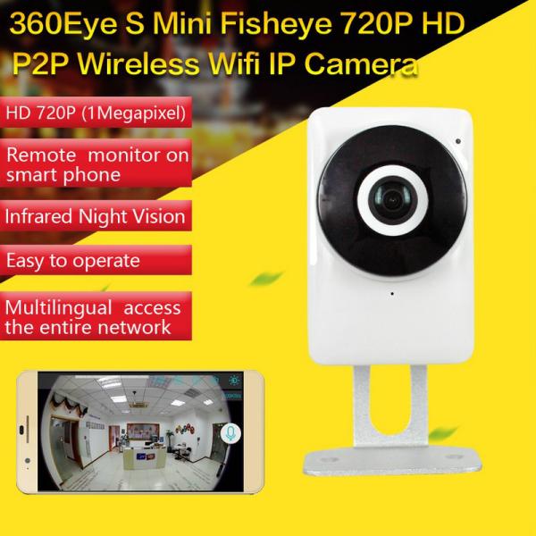 Buy EC1 360Eye S 185degree Panorama Camera iOS/Android APP Night Vision 720P CCTV IP P2P WiFi Wireless Surveillance Security at wholesale prices