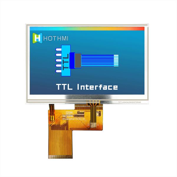 4.3 Inch 480x272 RGB TFT LCD Display with Resistive Touch Screen