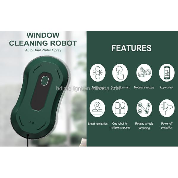 4 Mins/M2 Window Automatic Cleaner 3 Types 65dB Glass Wall Cleaning Robot