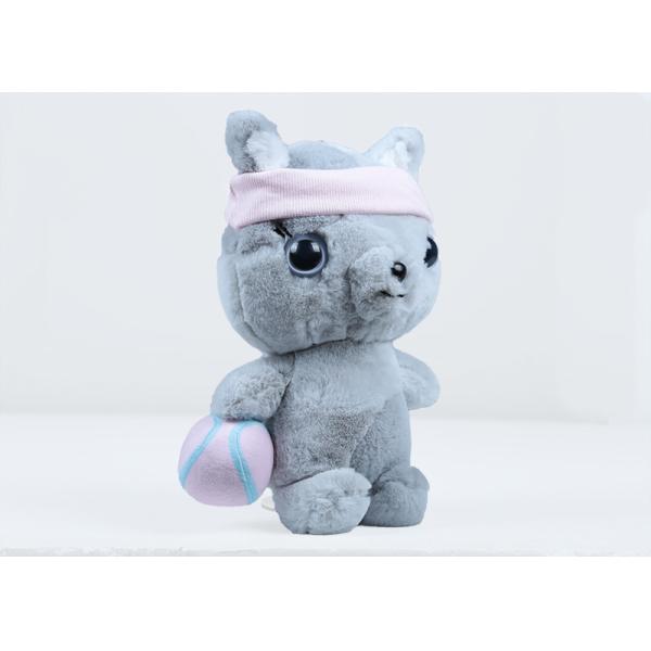 12" Super soft cuddly cat eva plush toy for toddles , Lovely sport player Eva extremly good hand touch, safe 100%